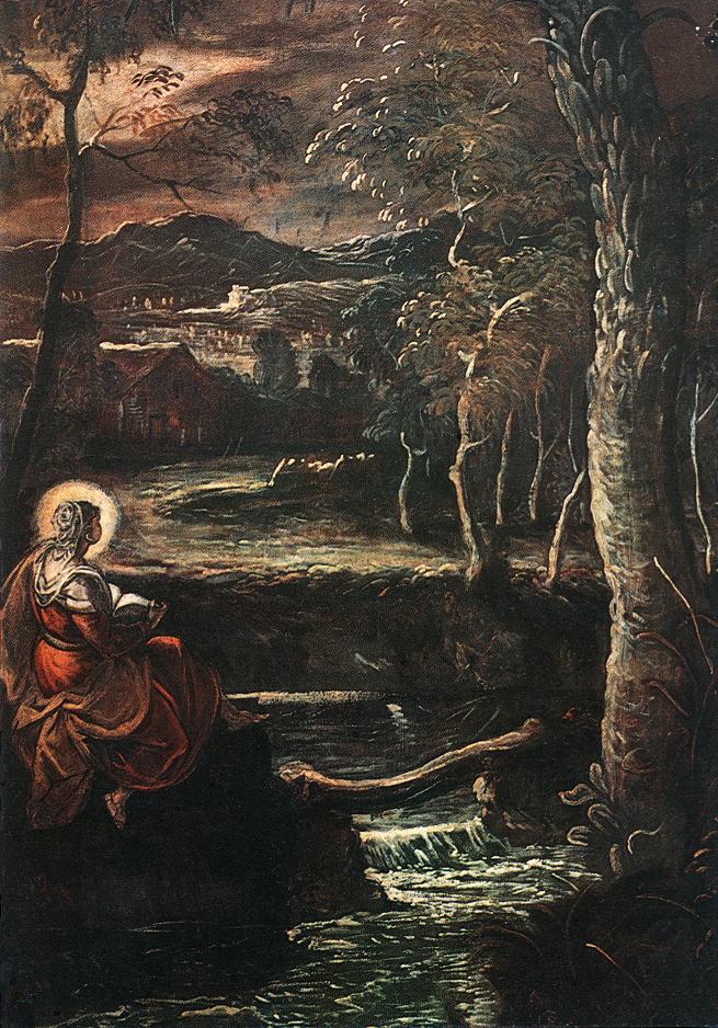 Tintoretto: Maria von Ägypten, 1582 - 1587, Scuola di San Rocco in Venedig