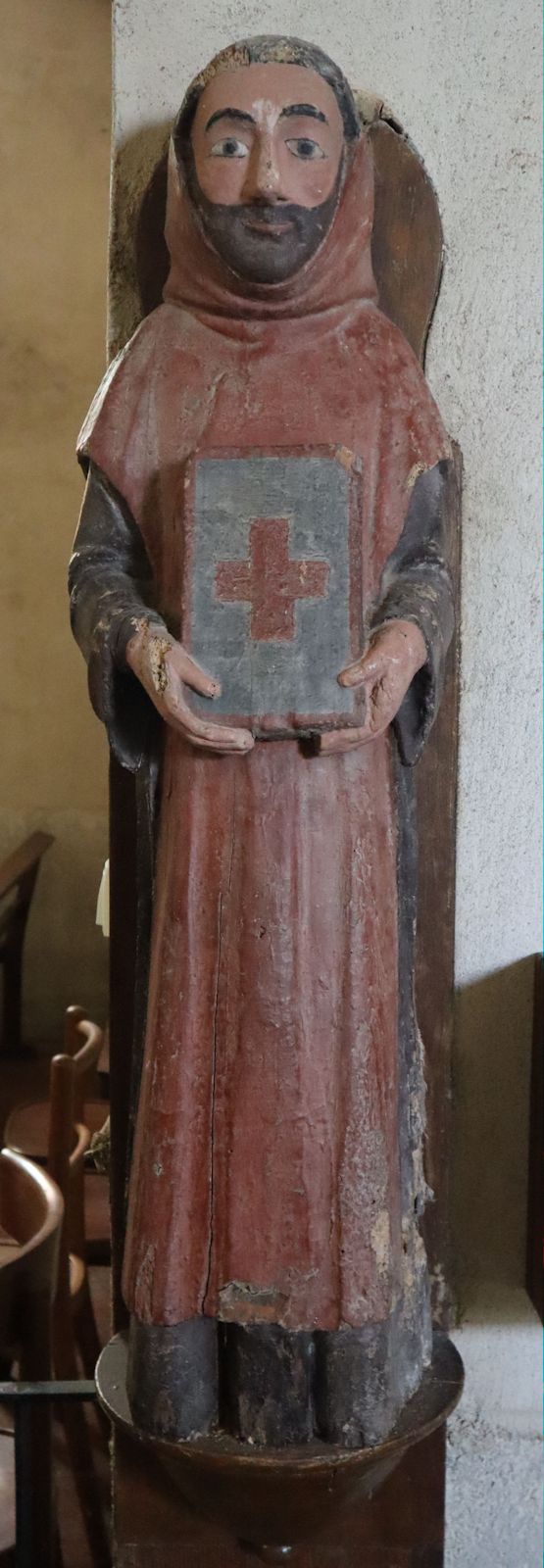 Statue in der Marianus geweihten Kirche in Saint-Marien