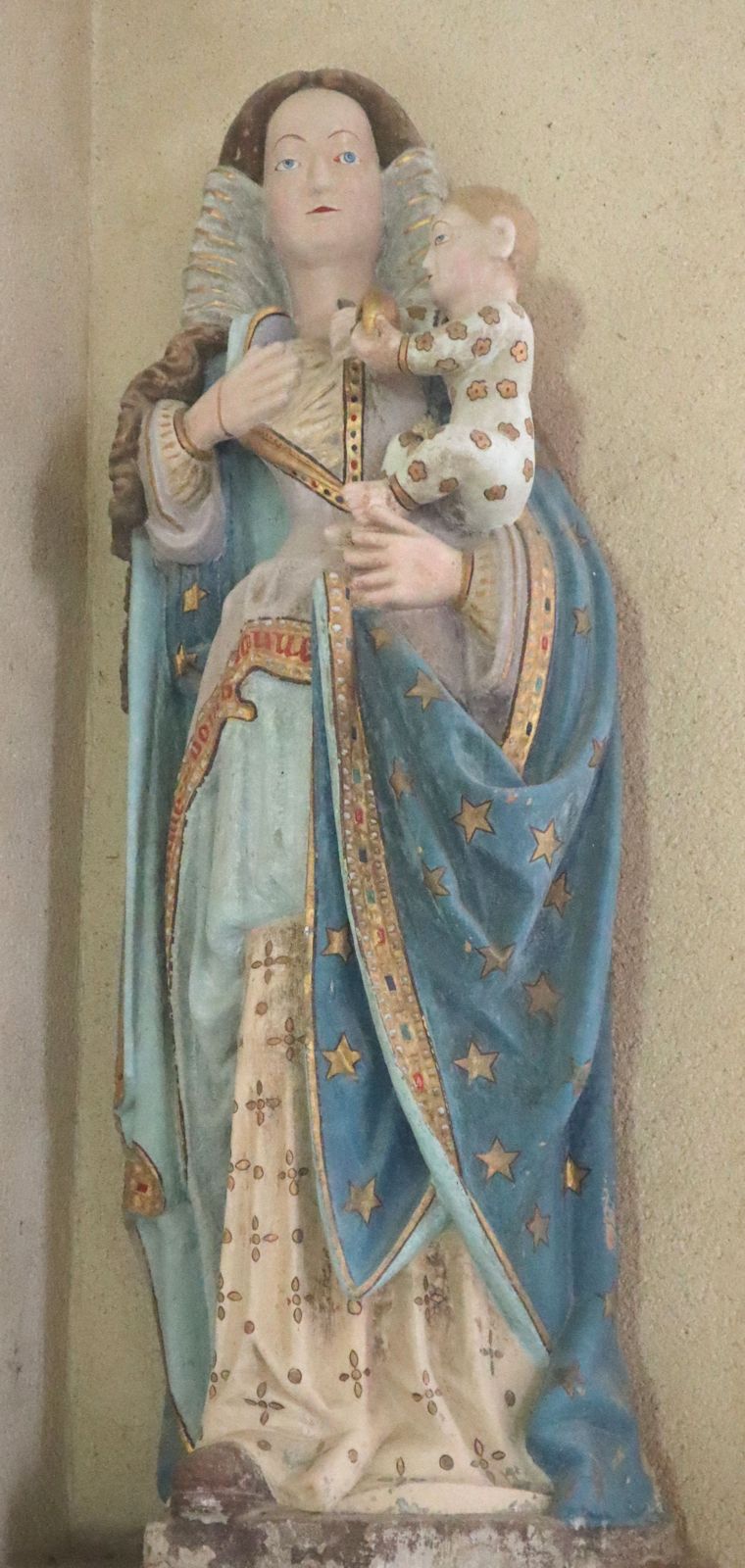 Statue in der Kapelle Quillidoaré bei Cast