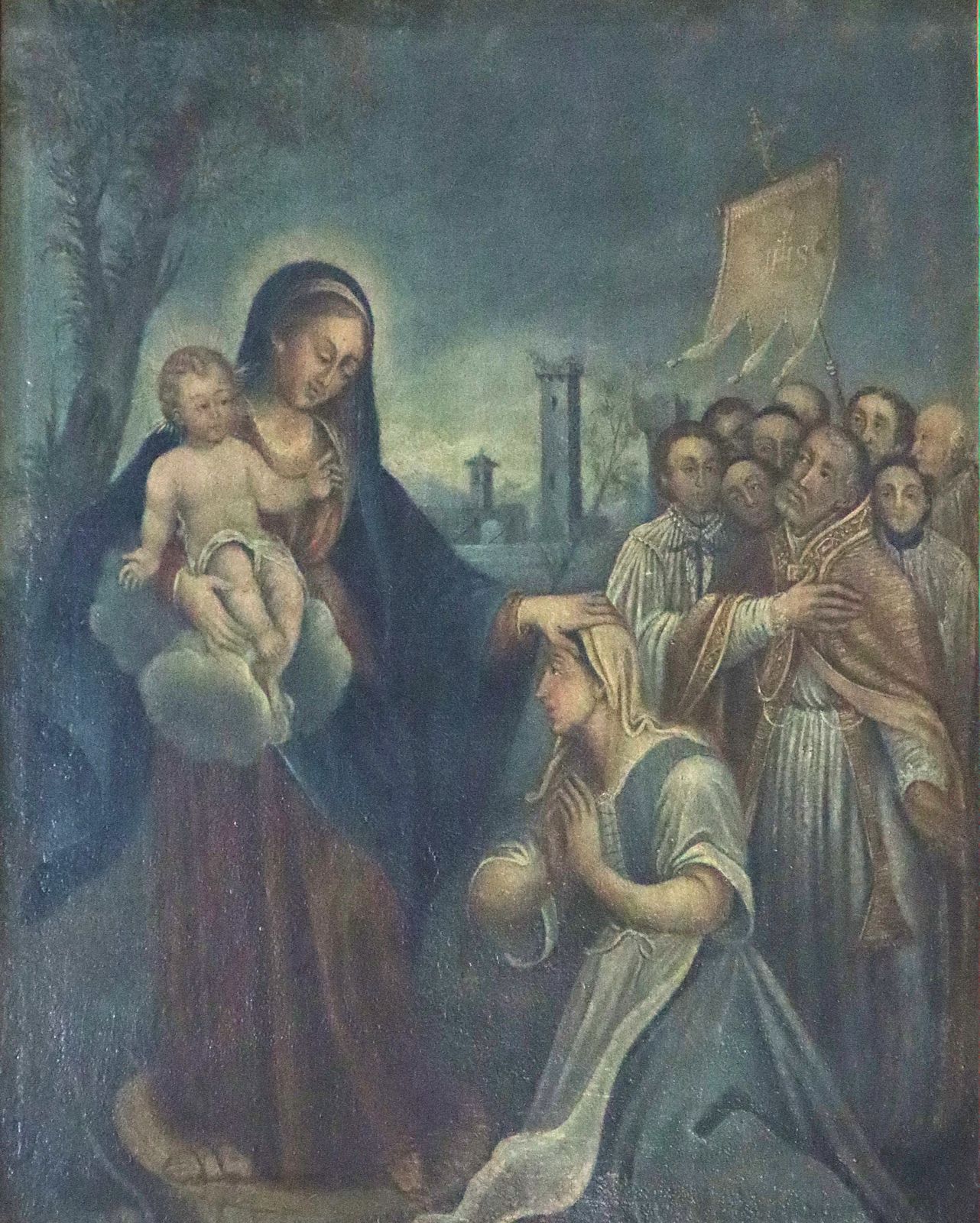 Gemälde der Erscheinung, im Sanktuarium in Castelleone