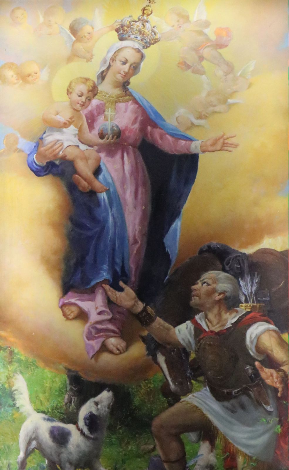 Gemälde von der Erscheinung im Sanktuarium Incoronata bei Foggia