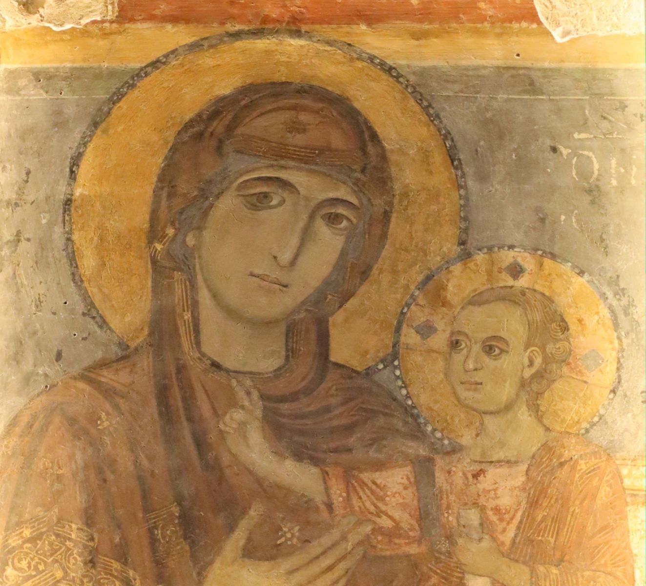 Fresko „Madonna della Bruna” in der Kathedrale in Matera
