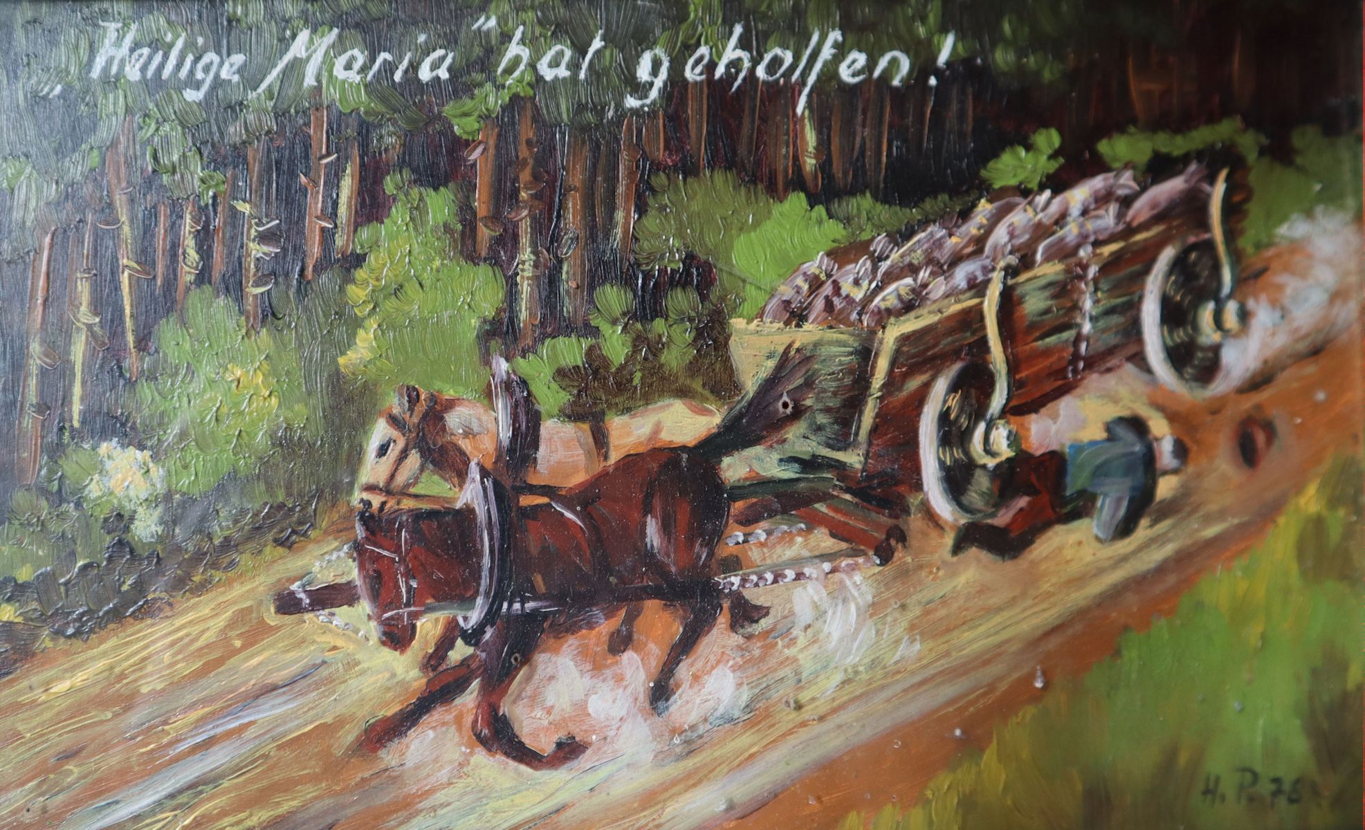 Ex voto in der Marienkapelle im Wald bei Obermauerbach