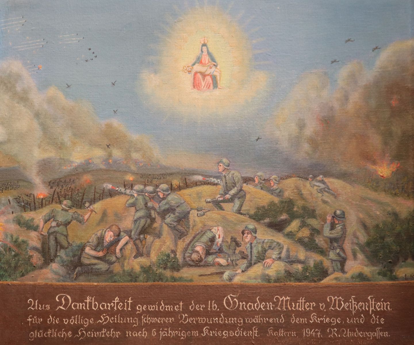 Ex voto in der Wallfahrtskirche Maria Weißenstein