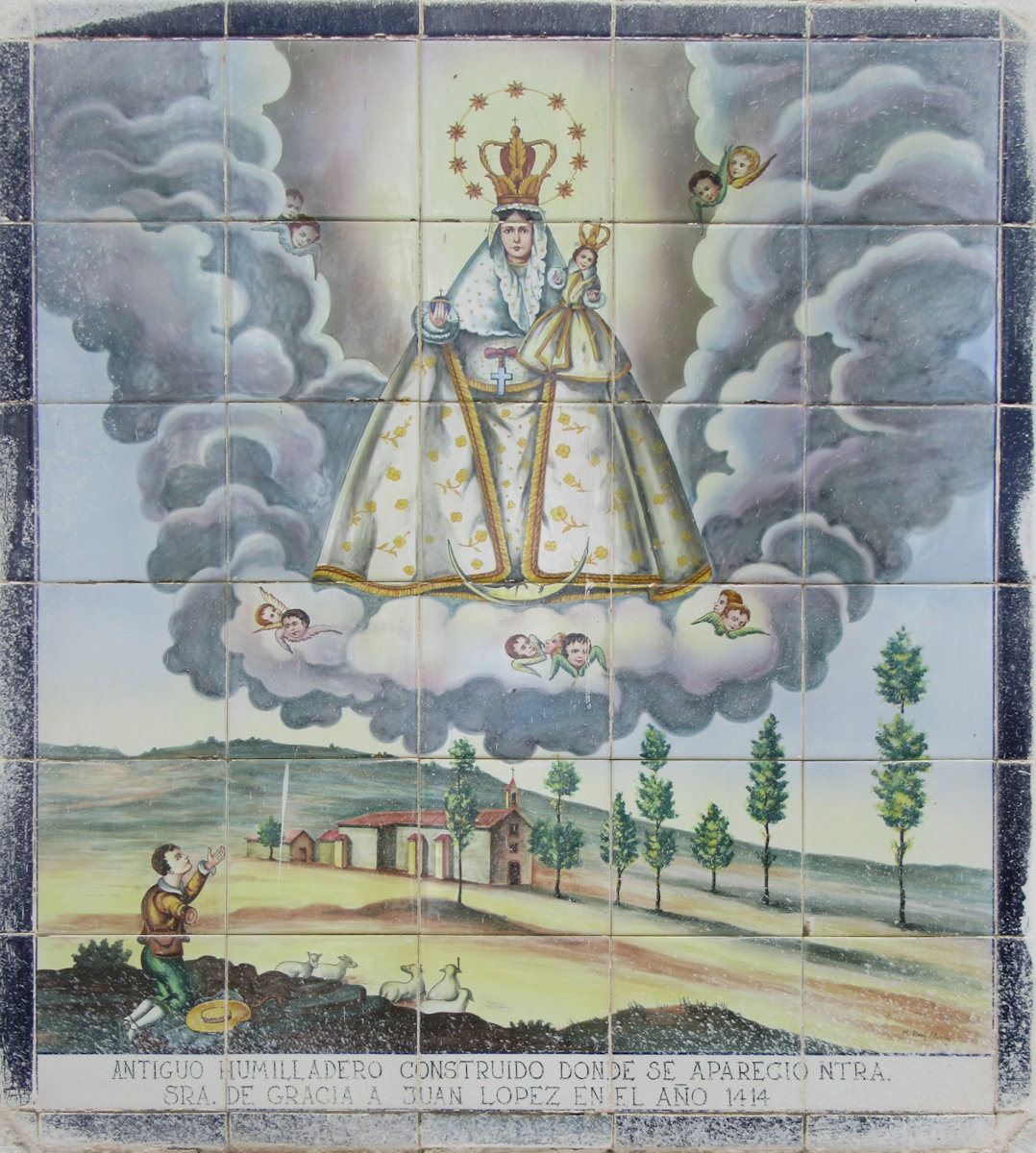 Azulejo an der alten Kapelle