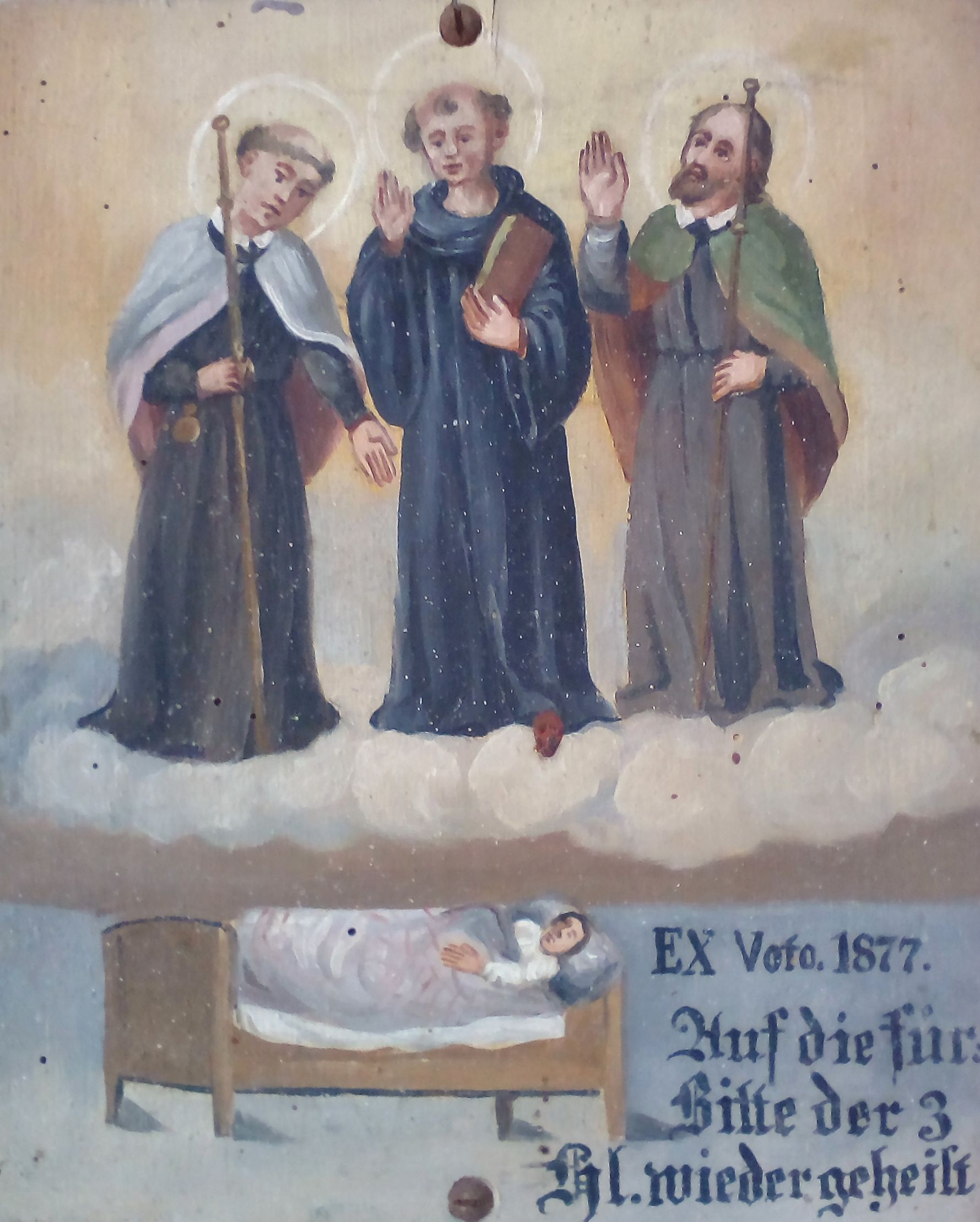 Ex voto in der Kirche „Zu den drei Elenden” in Griesstetten