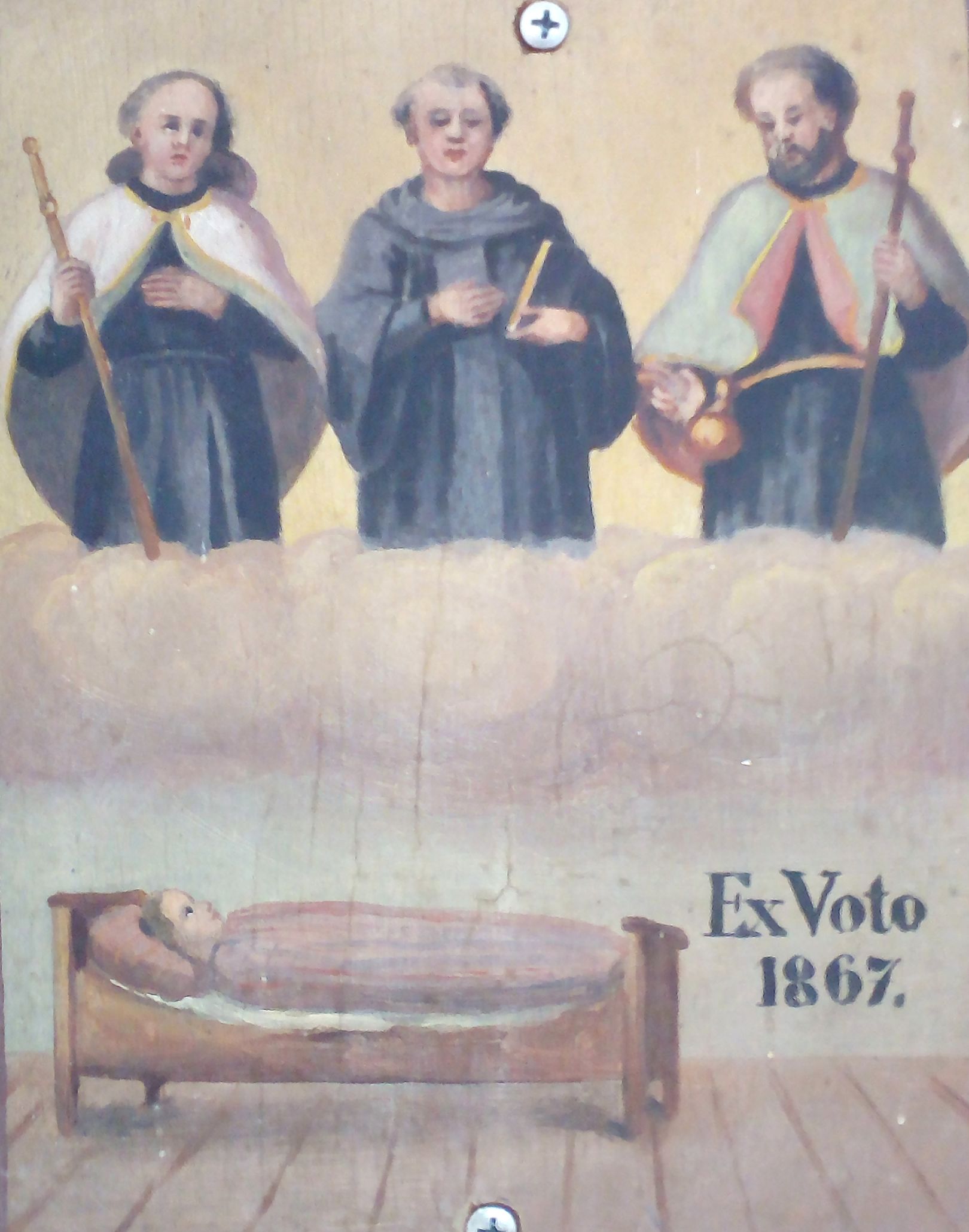Ex voto in der Kirche „Zu den drei Elenden” in Griesstetten