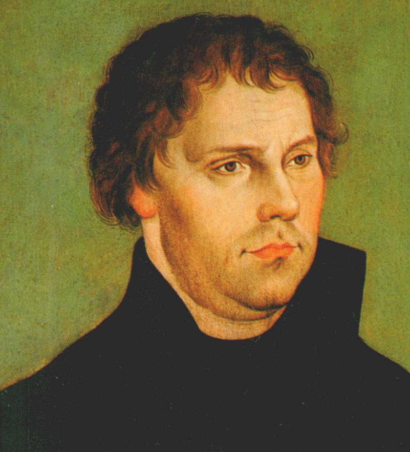 Lukas Cranach der Ältere (Werkstatt): Portrait Martin Luther, 1526/1529, Westfälisches Landesmuseum in Münster