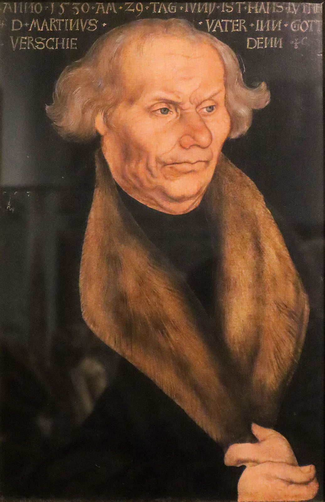 Lukas Cranach der Ältere: Luthers Vater Hans, 1527, in der >Wartburg bei Eisenach