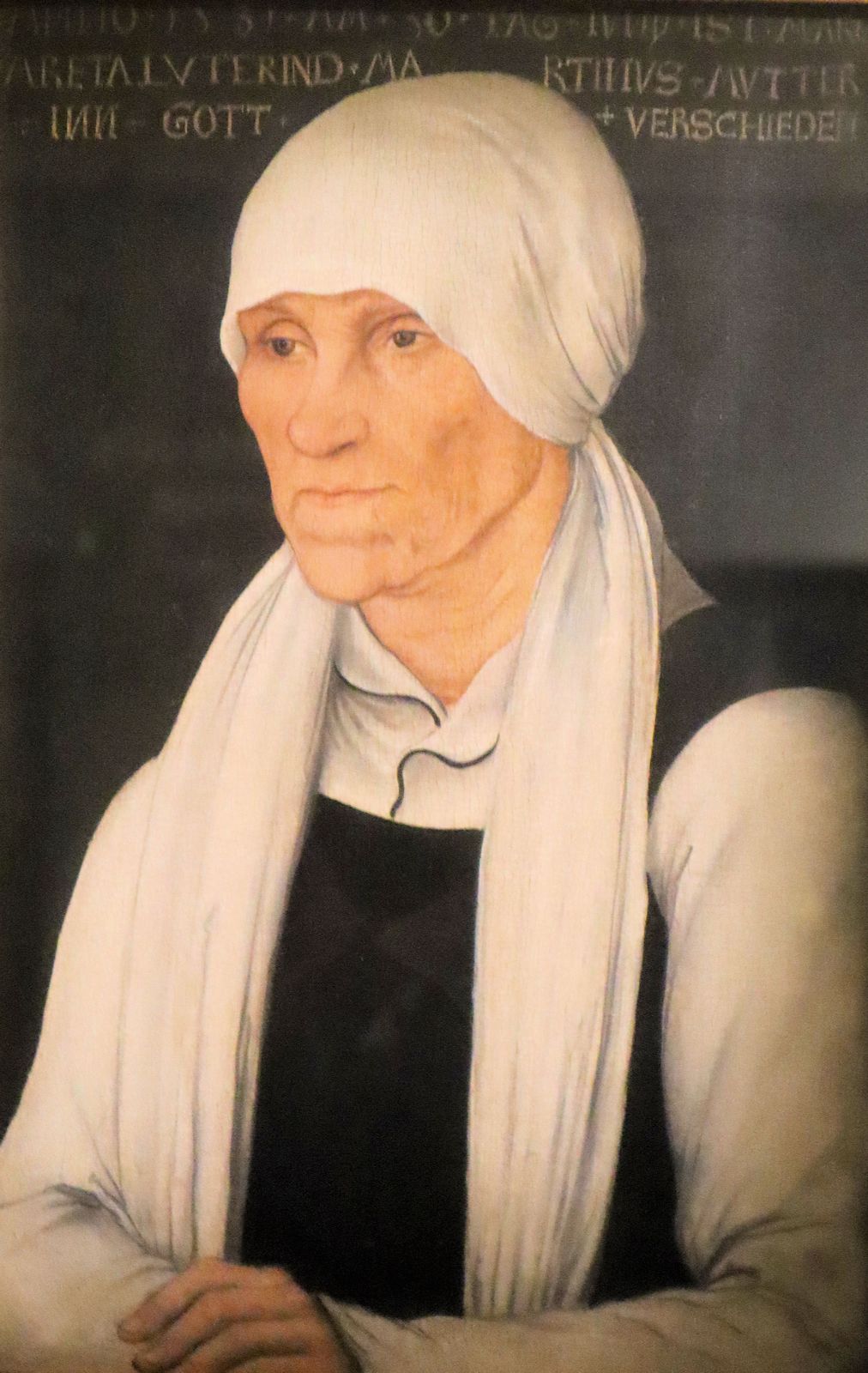 Lukas Cranach der Ältere: Luthers Mutter Margaret, 1527, in der >Wartburg bei Eisenach