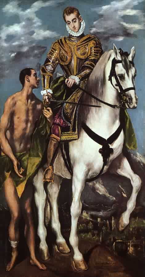 El Greco: Martin und der Bettler, um 1597 - 99, National Gallery of Art in Washington