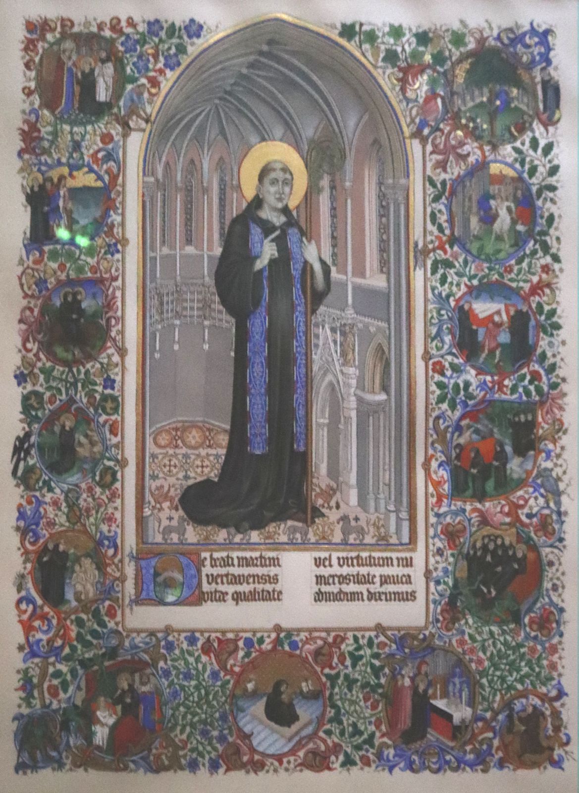 Schmuckblatt in der Kirche des ehemaligen Klosters in Vertou