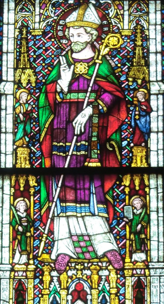 Glasfenster, um 1330, in der Achskapelle im im Dom in Köln