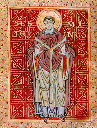 Maternus. Aus dem 'Egbertpsalter' von Cividale in Italien, 10. Jahrhundert