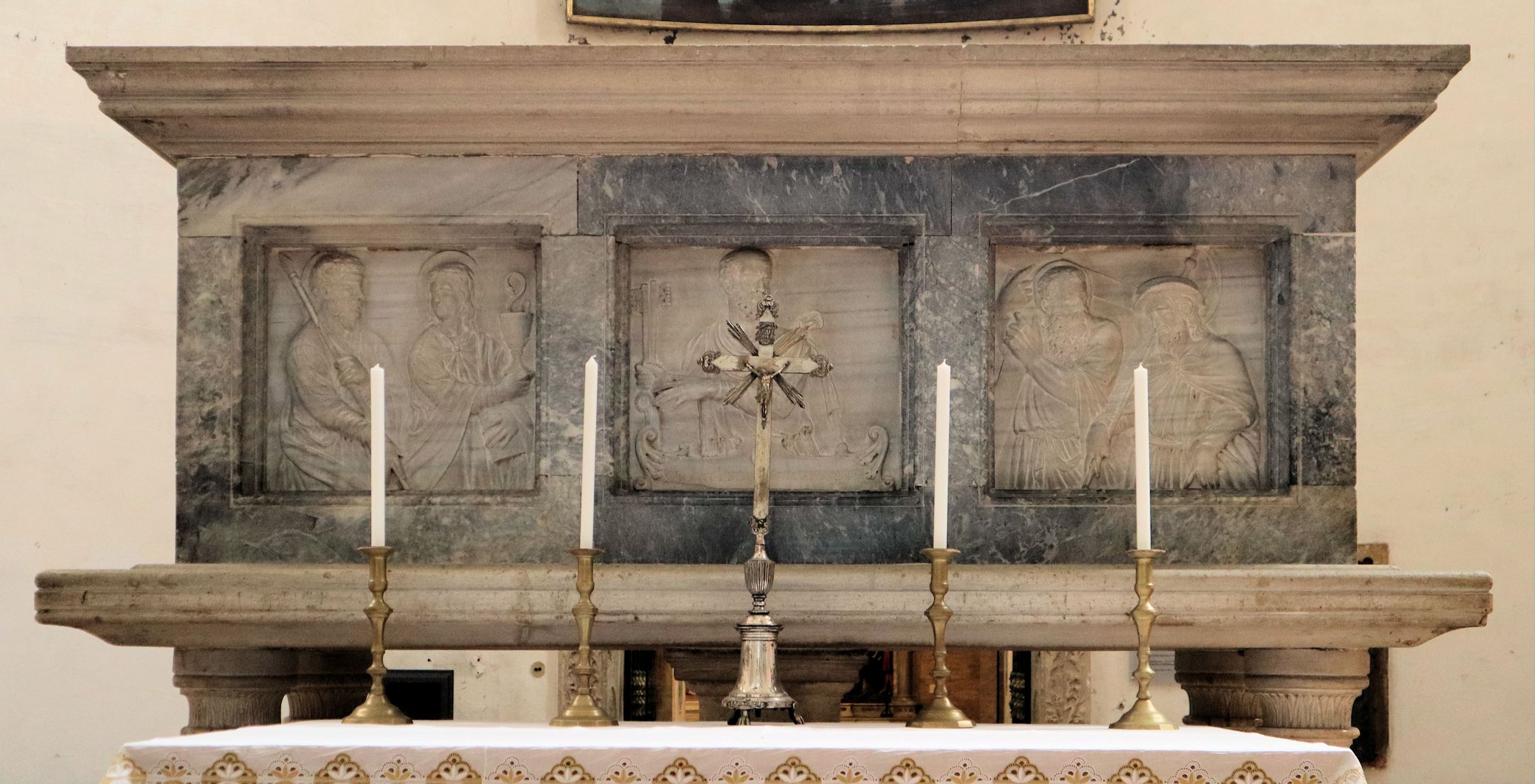 Matthias' Sarkophag in der Basilika Santa Giustina in Padua