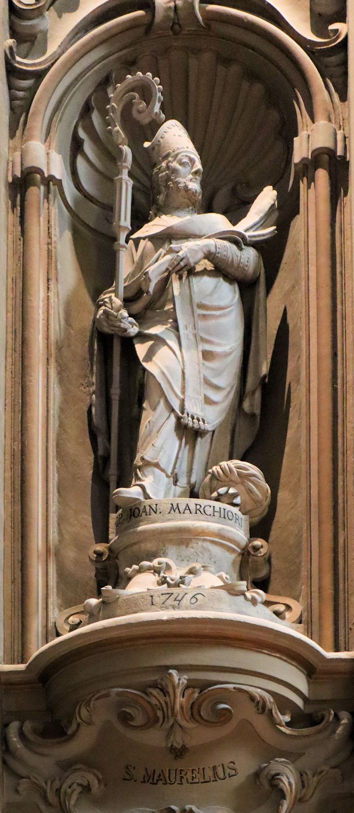 Giovanni Marchiori: Statue, 1746, in der Kathedrale in Ferrara