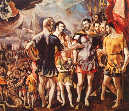 El Greco: Das Martyrium des Mauritius und seiner Thebäischen Legion, 1580/81, im Kloster San Lorenzo des Escorial in Madrid