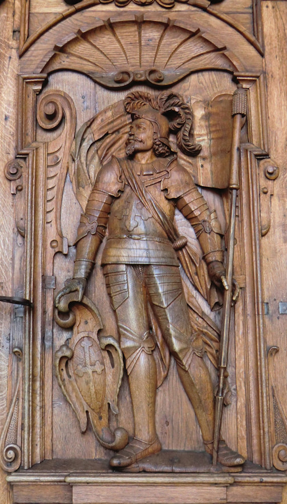 Relief, um 1645, am Portal der Kirche St. Leodegar im Hof in Luzern