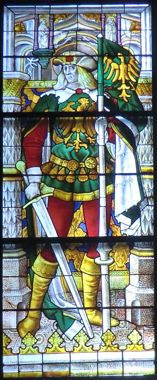 Glasfenster, um 1508, im Kölner Dom