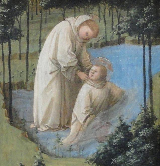 Filippo Lippi: Maurus rettet Placidus vor dem Ertrinken, um 1450, um 1444, Samuel H. Kress Collection in der National Gallery of Art in Washington