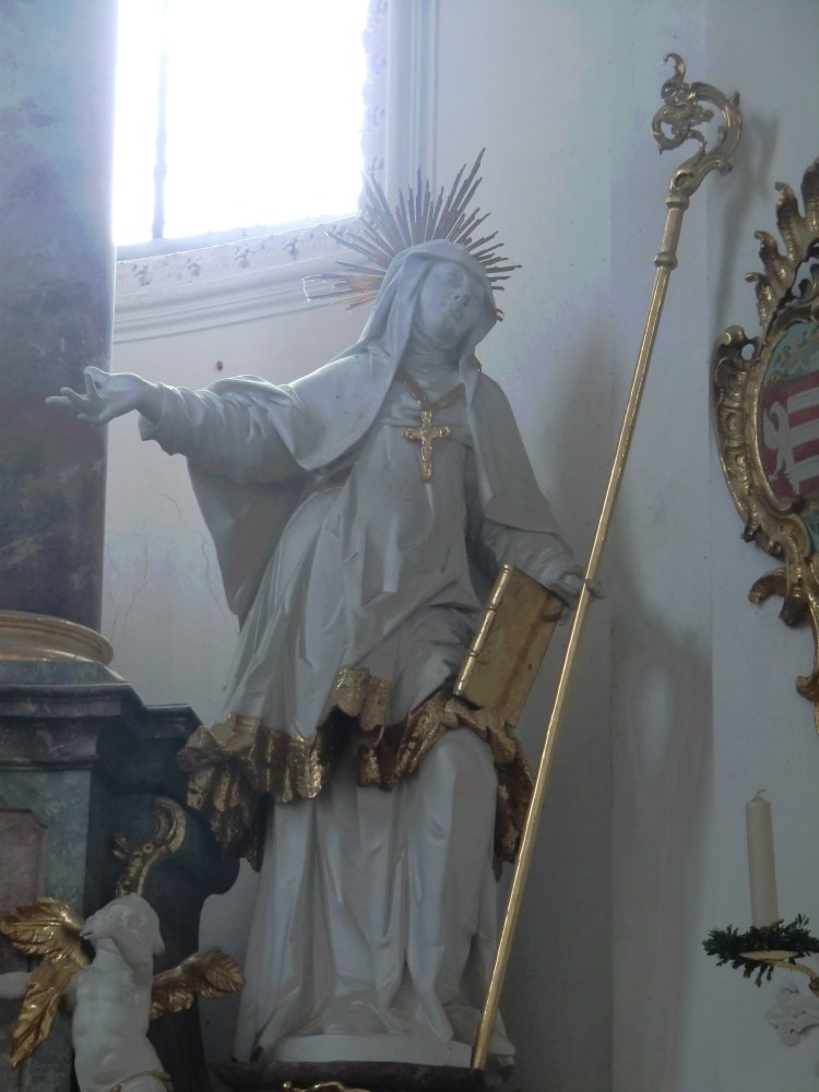 Johann Michael Fischer: Statue, 1765 - 67, in der Kirche in Edelstetten