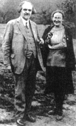 Mutter Maria Skobtsova zusammen mit dem russischen Philosophen Nikolai Berdjajew