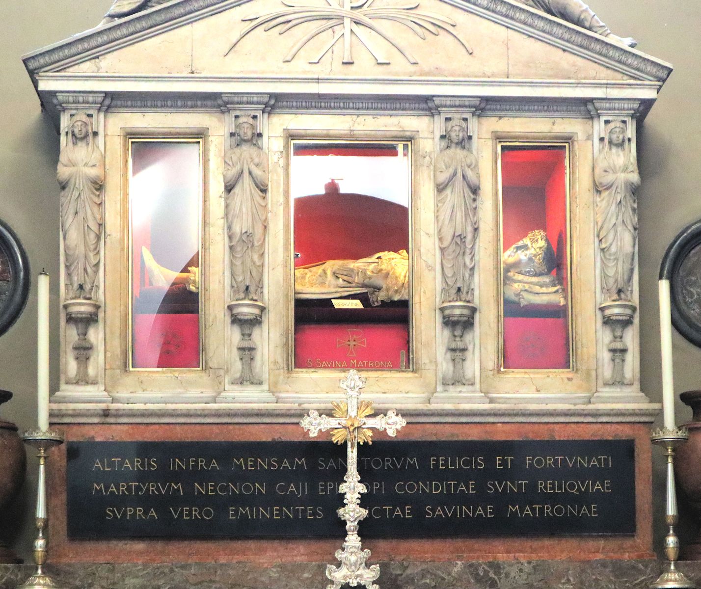 Schrein für Felix und Nabor, ursprünglich in der ehemaligen Kirche San Francesco Grande , heute in der Kirche Sant'Ambrogio in Mailand