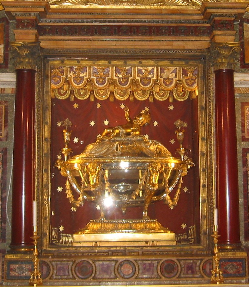 Reliquie der Krippe in der Kirche S. Maria Maggiore in Rom