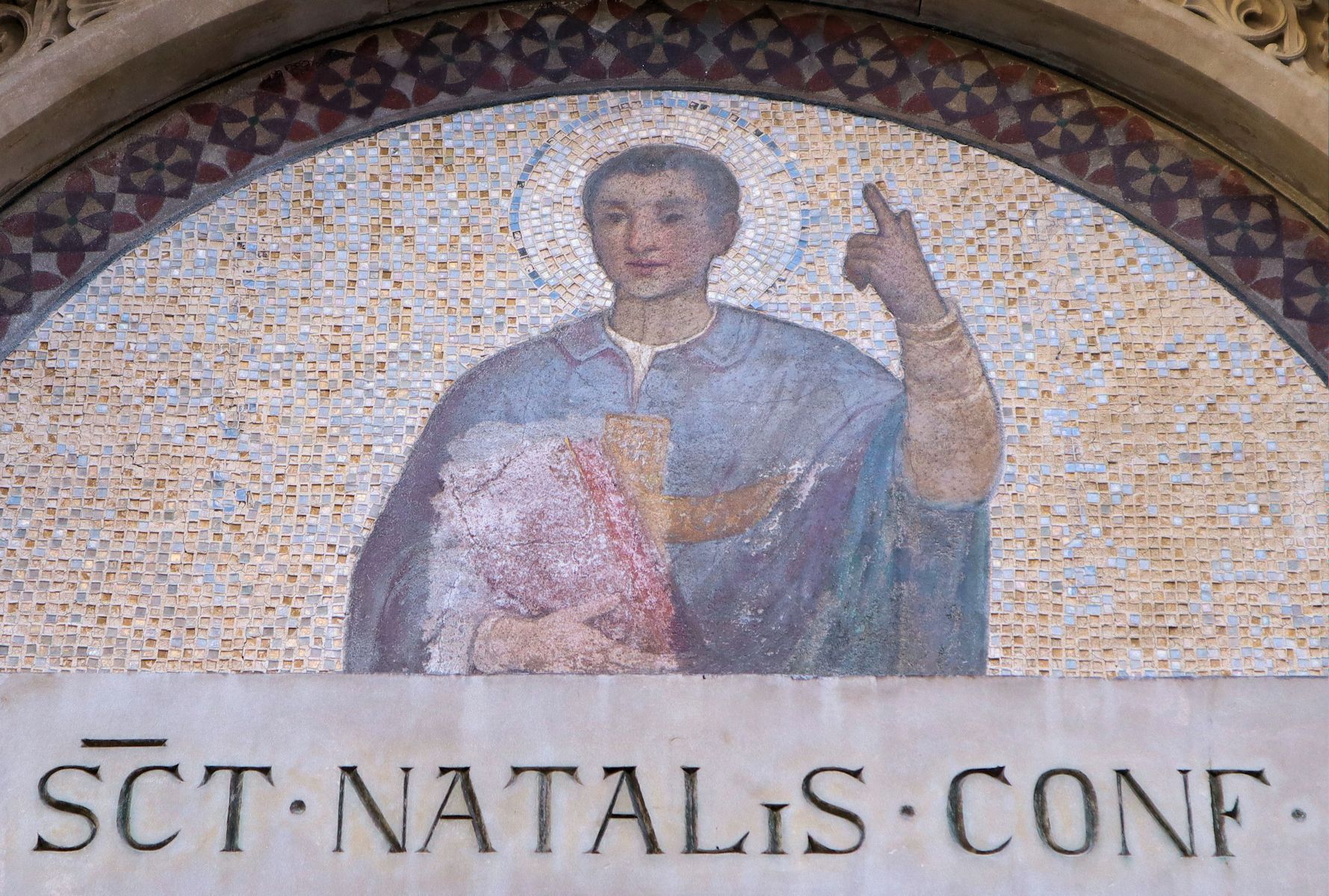 Mosaik an der Kathedrale in Casale Monferrato