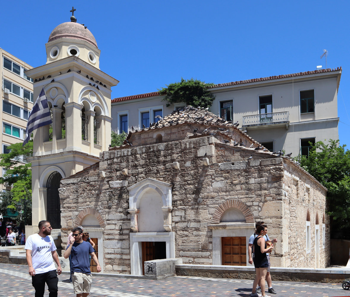 Kirche Kimisi Theotokou an der Mitropoleos-Straße in Athen, gebaut im 10. Jahrhundert