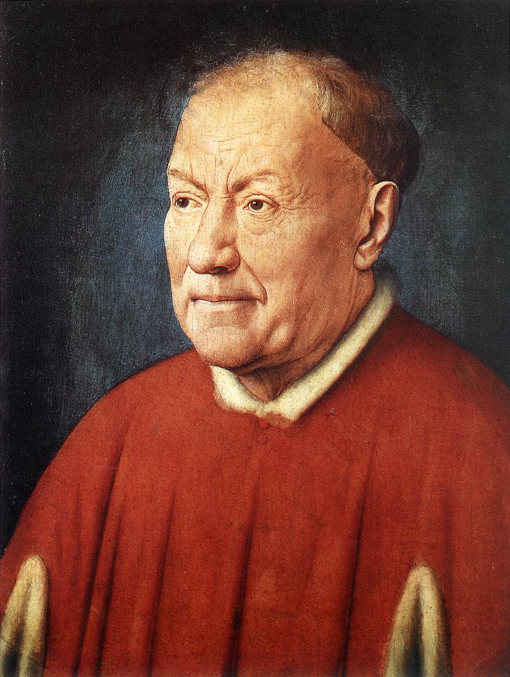 Jan van Eyck: Portrait, 1431 - 32, im Kunsthistorischen Museum in Wien