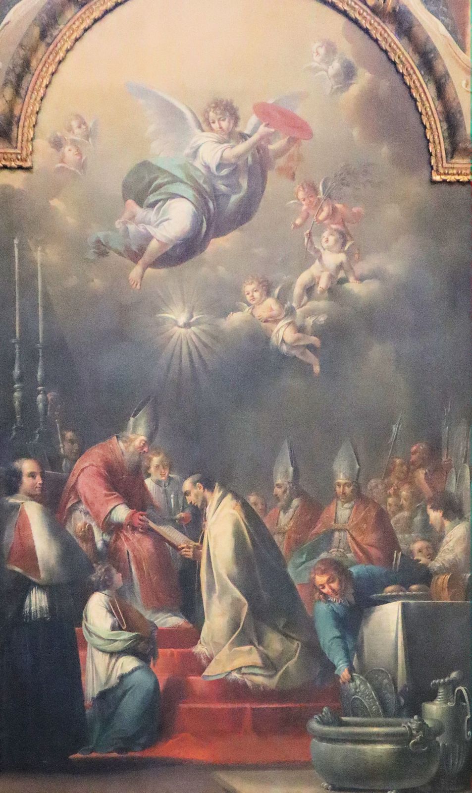 Antonio Rossi: Nikolaus' Bischofsweihe, 1752, in der Kathedrale in Bologna
