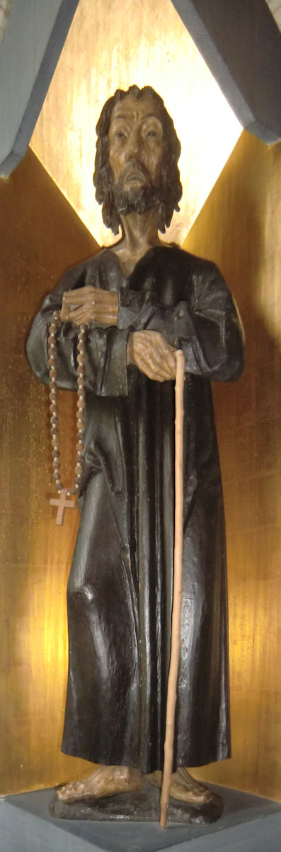 Statue, Kopie der Statue von 1504, in der unteren Ranftkapelle