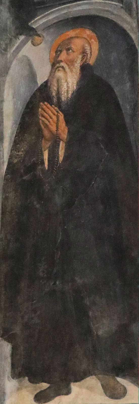 Vincenzo Tamagni: Fresko, 1529, in der Kirche Sant'Agostino in San Gimignano