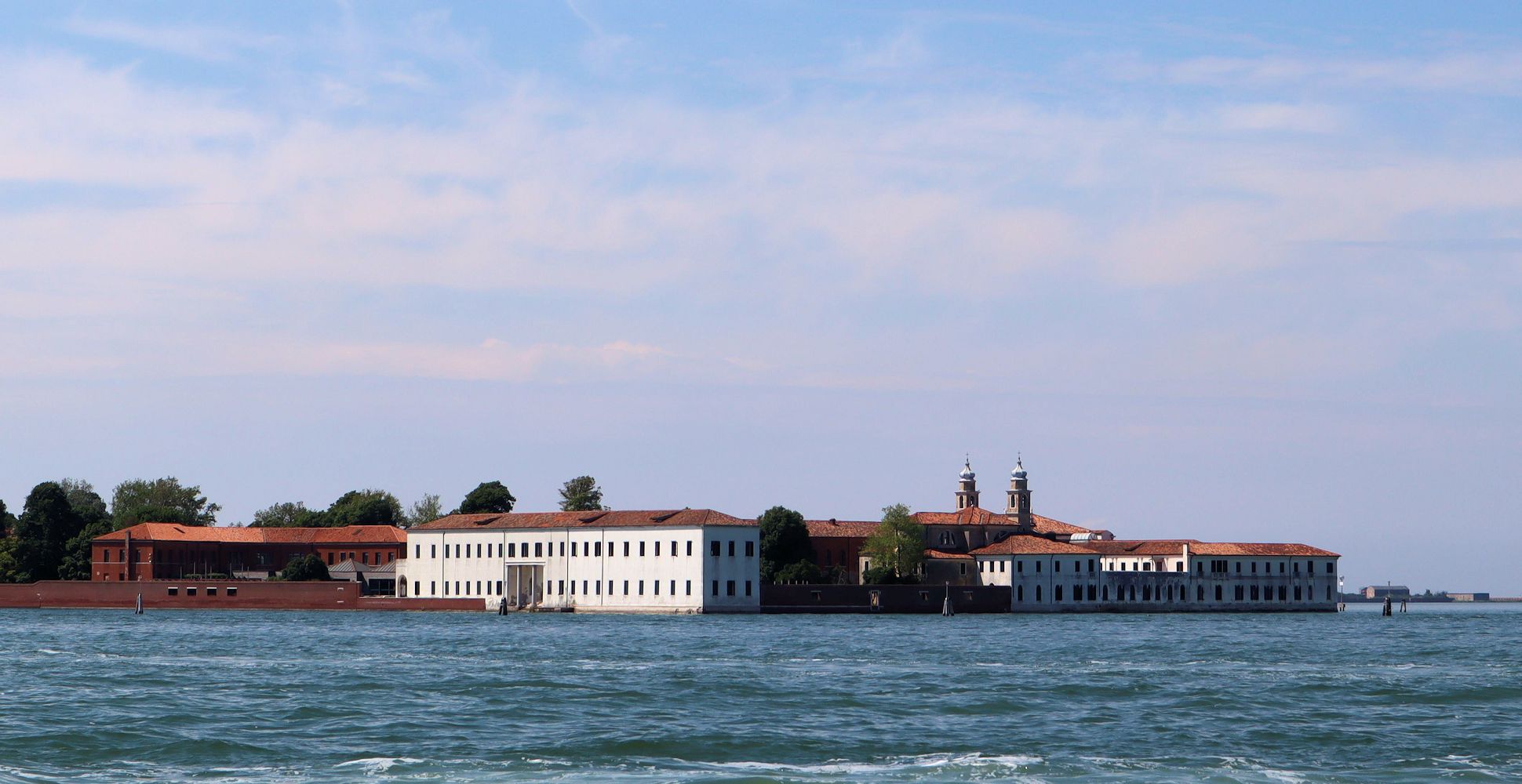 Gebäude auf der Insel San Servolo
