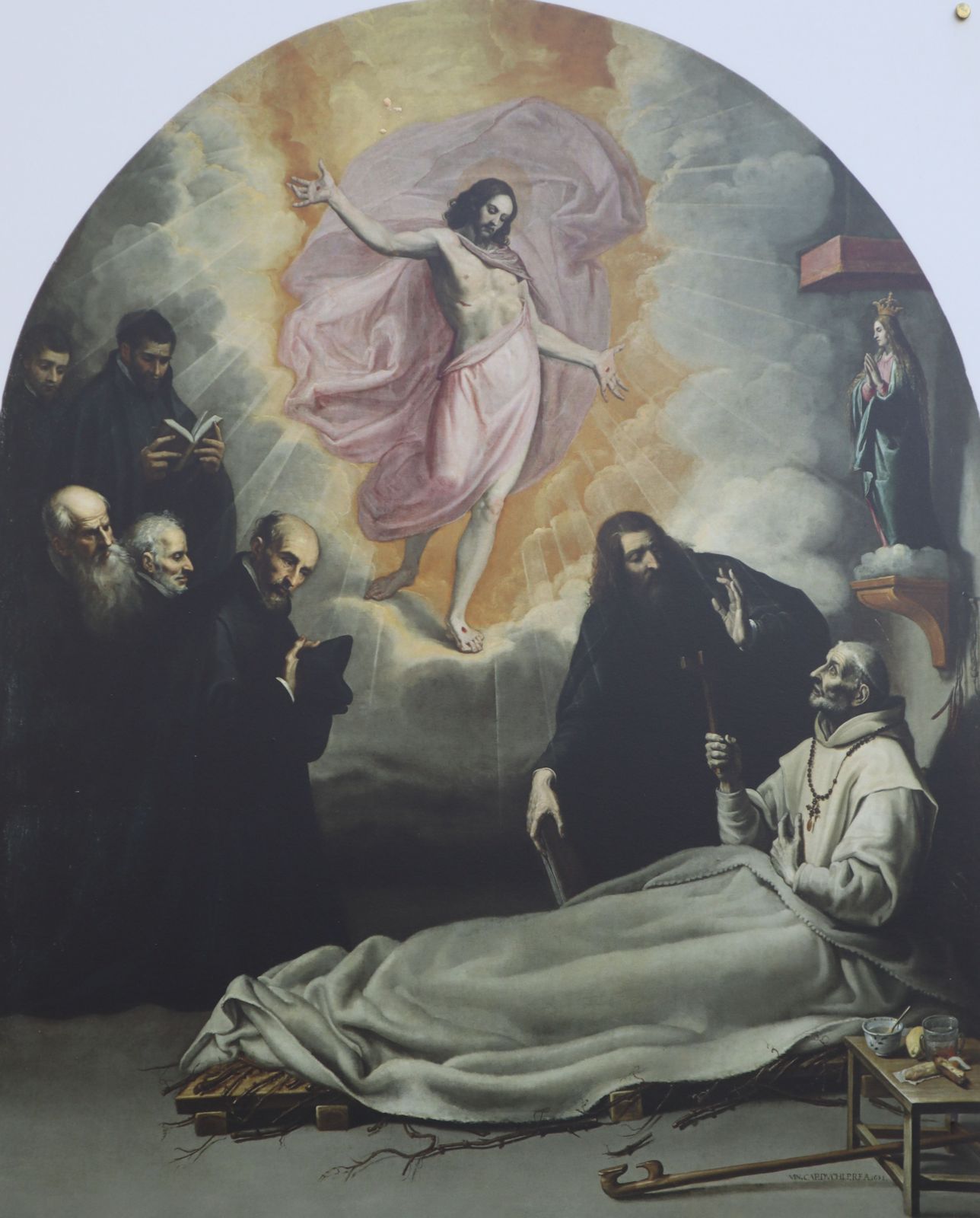 Der sterbende Odo, Bild in der Kirche Santi Cosma e Damiano in Tagliacozzo