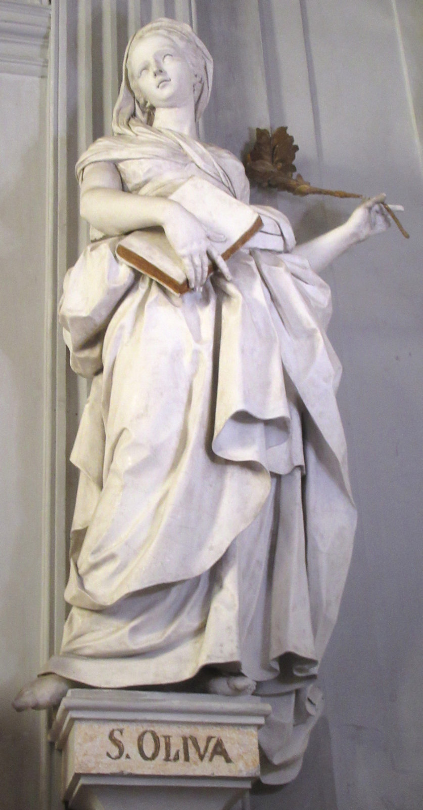 Procopio Serpotta: Statue, um 1740, im Oratorium Santa Caterina d'Alessandria all'Olivella in Palermo