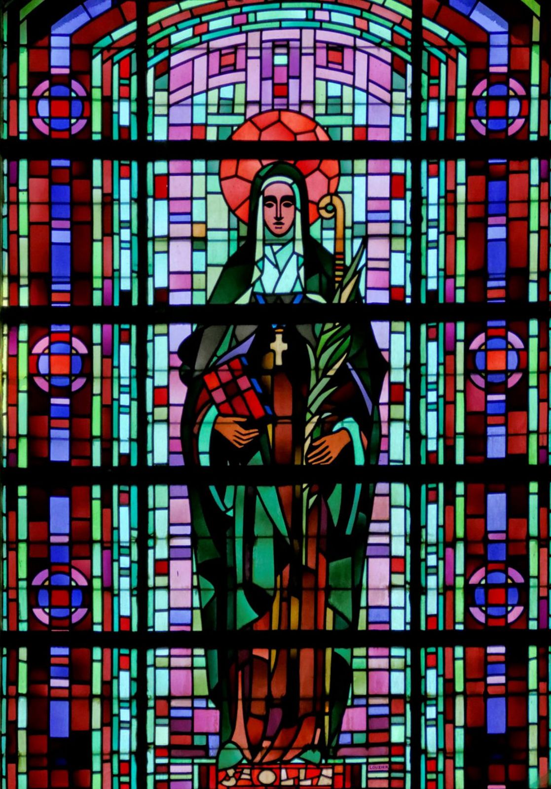 Paul Louzier: Glasfenster, um 1933, in der Kathedrale in Cambrai