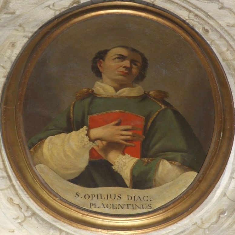 Porträt im Altar der Krypta der Kathedrale in Piacenza