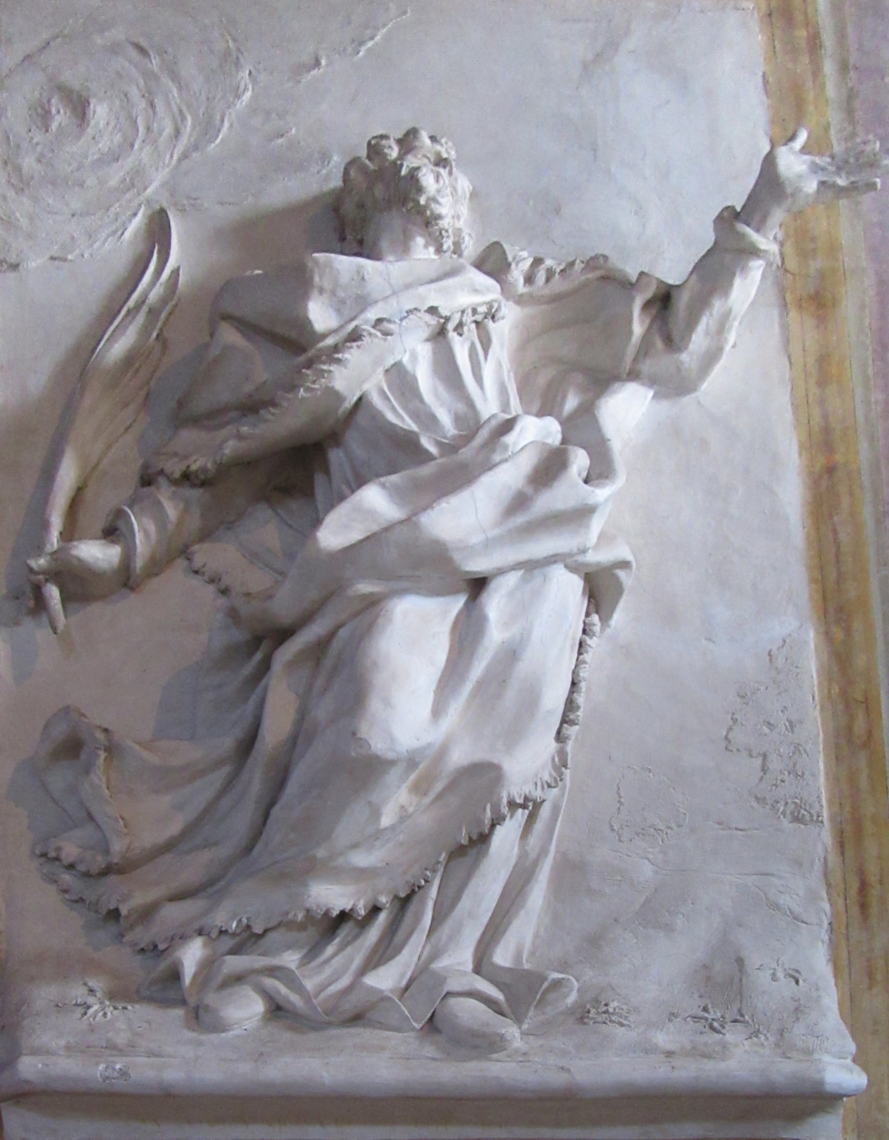 Relief: Pankratius' Verherrlichung, in der Kirche San Pancrazio in Rom