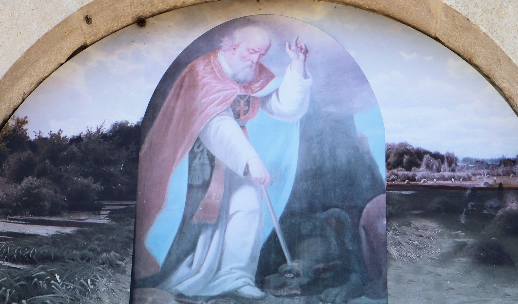 Gemälde an der Kirche San Paride in Teano