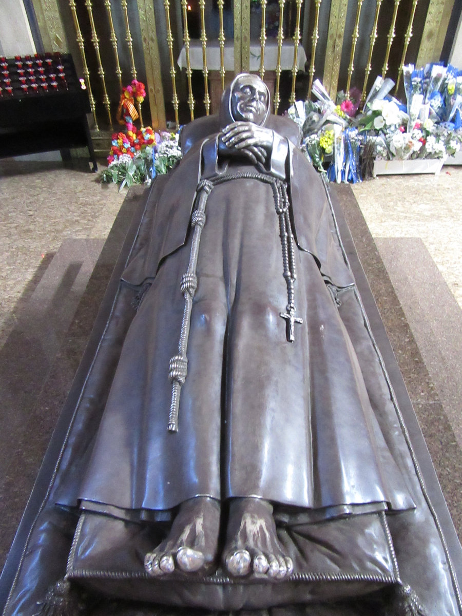Paschalis' neues Grab im Santuario San Pascual Baylon in Vila-real