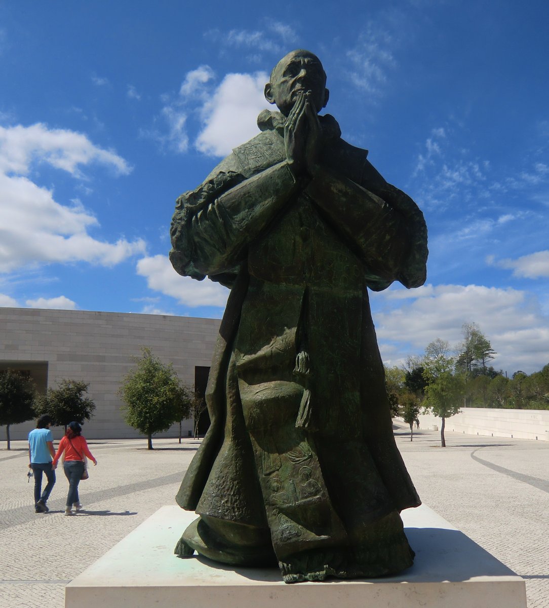 Denkmal im  Santuario  in Fátima, das Paul VI. 1967 besuchte