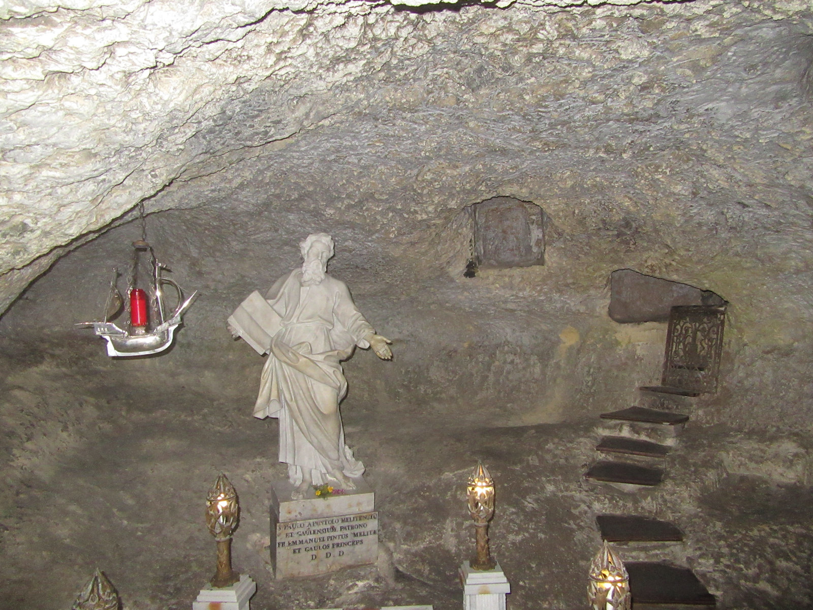 Grotte des Paulus unterhalb der Pauluskirche in Rabat, zugänglich vom Museum Wignacourt aus