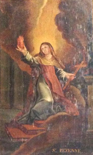 Gemälde, 18. Jahrhundert, in der Pfarrkirche in Sainte-Pezenne