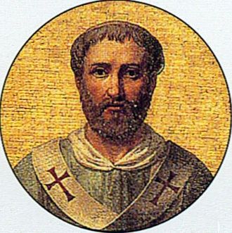 Medaillon, um 1848, in der Basilika San Paolo fuori le Mura in Rom