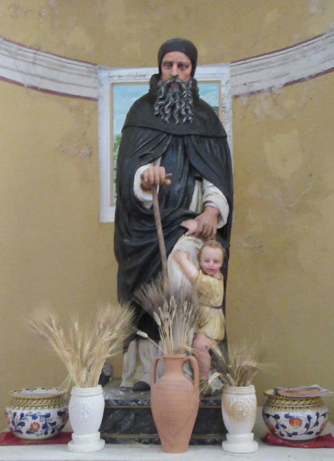 >Statue in der Kathedrale in Caltabellota