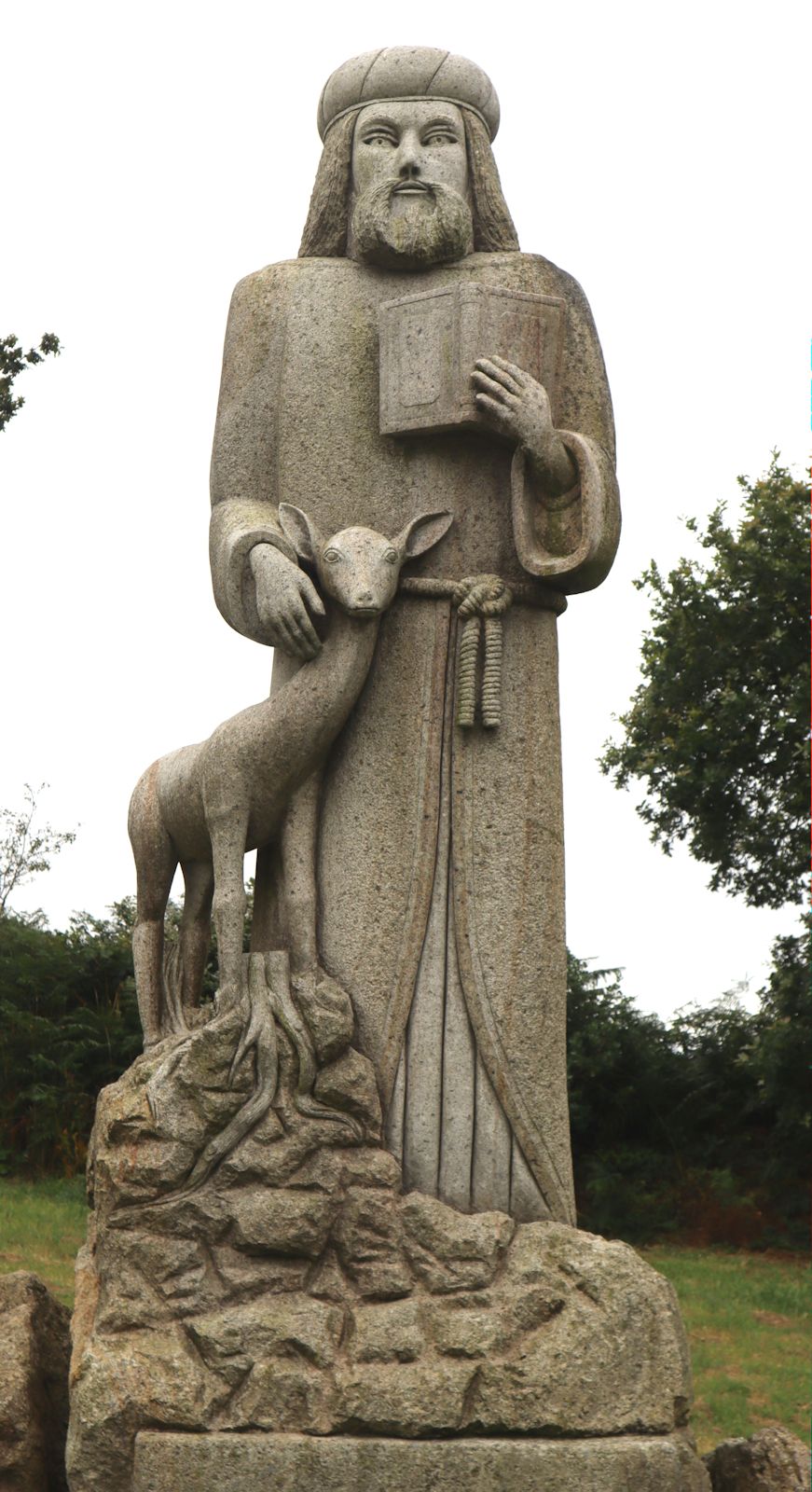 Patrice Le Guen, Bruno Guyader: Statue, 2016, im „Vallée des Saints” nahe Carnoët bei Saint-Brieuc