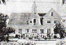 Originalbild von Petrus' Kirche und Wohnhaus in Batavia