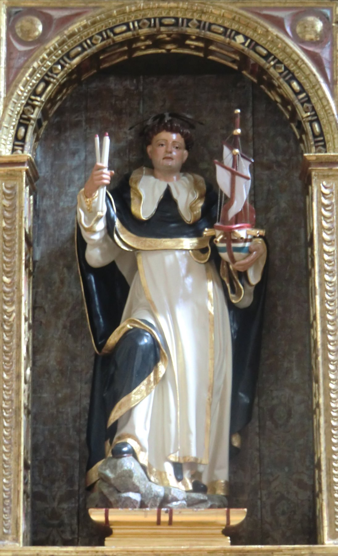 Tomás de Sierra Vidal: Statue, um 1700, in der Kirche San Pedro in Frómista